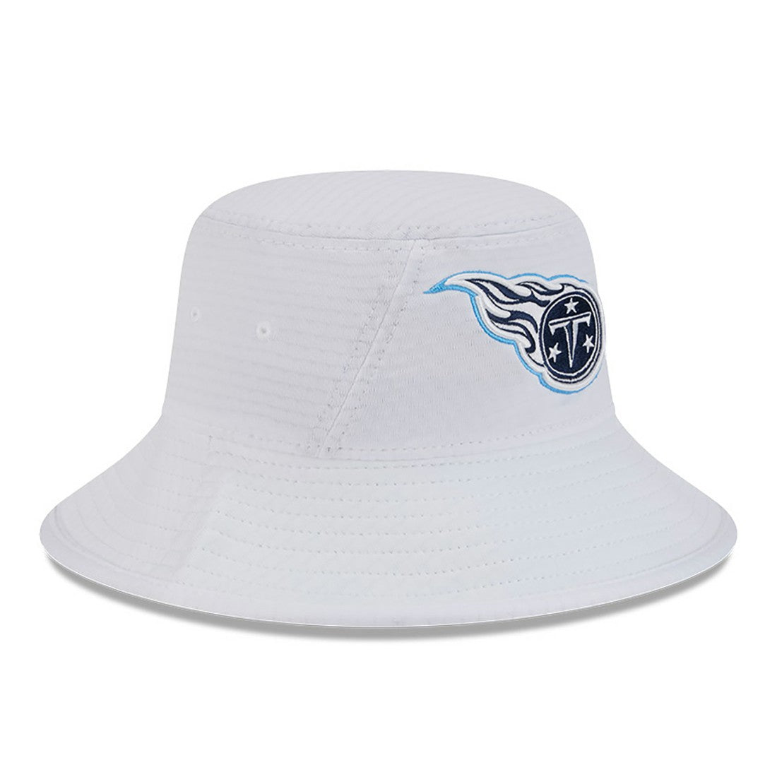Tennessee Titans New Era 2024 NFL Training Camp Stretch Bucket Hat - White on sale