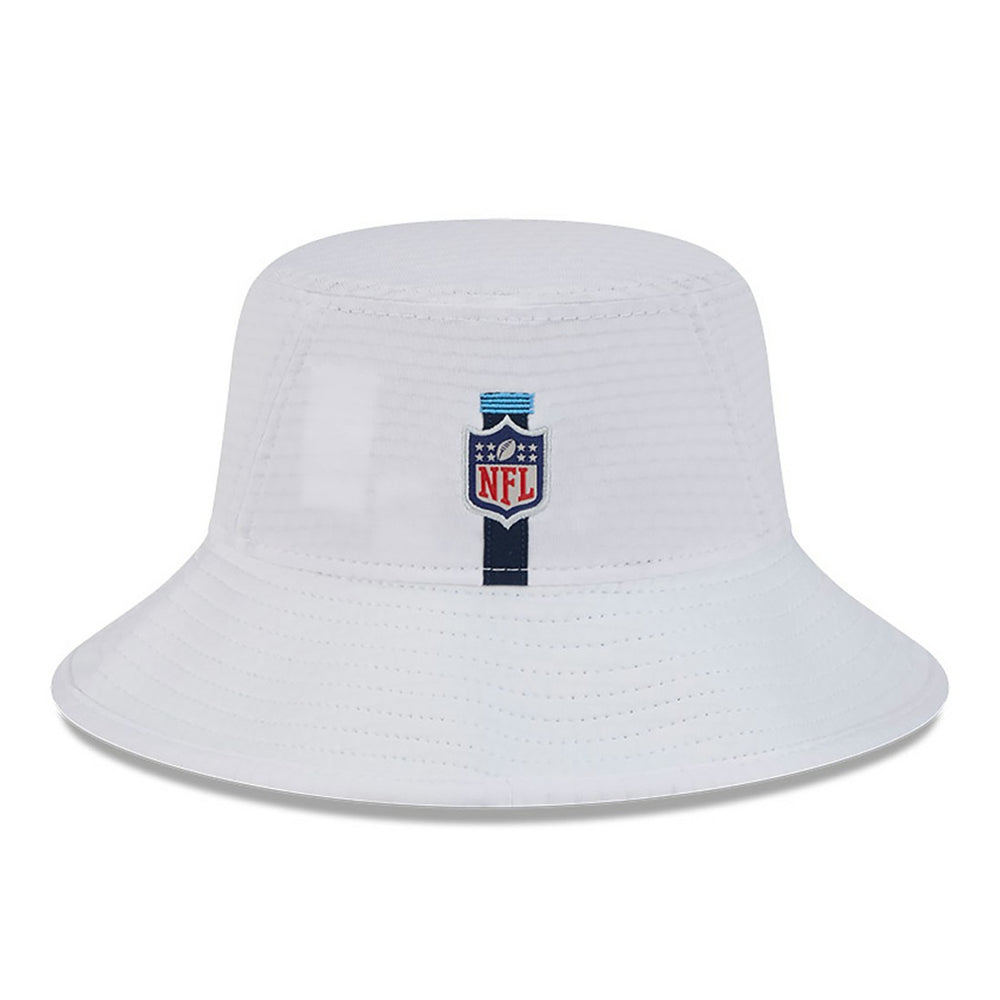 Tennessee Titans New Era 2024 NFL Training Camp Stretch Bucket Hat - White on sale