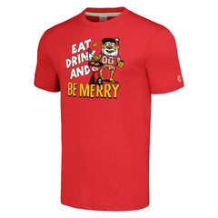Kansas City Chiefs Homage Unisex Holiday Tri-Blend T-Shirt - Red cheap