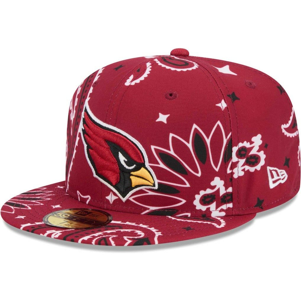 Arizona Cardinals New Era Paisley 59FIFTY Fitted Hat - Cardinal discount