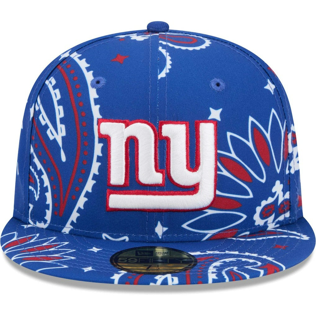 New York Giants New Era Paisley 59FIFTY Fitted Hat - Royal on sale