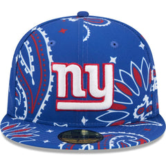 New York Giants New Era Paisley 59FIFTY Fitted Hat - Royal on sale