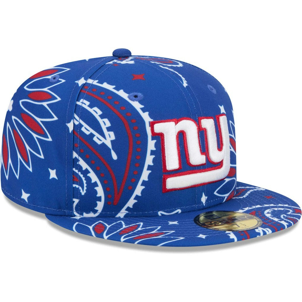 New York Giants New Era Paisley 59FIFTY Fitted Hat - Royal on sale
