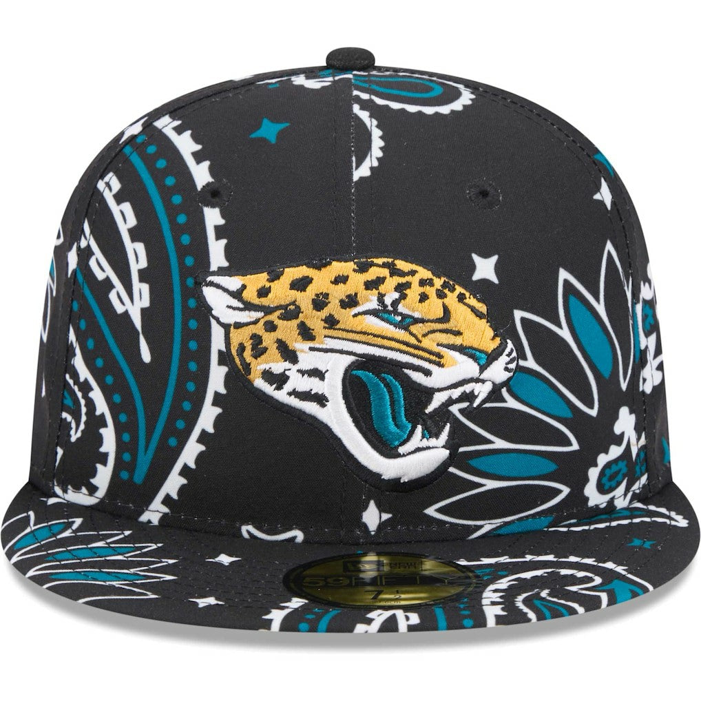 Jacksonville Jaguars New Era Paisley 59FIFTY Fitted Hat - Black online
