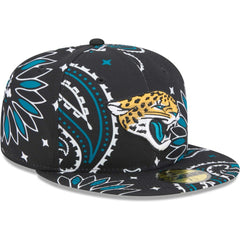 Jacksonville Jaguars New Era Paisley 59FIFTY Fitted Hat - Black online