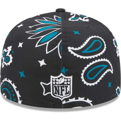 Jacksonville Jaguars New Era Paisley 59FIFTY Fitted Hat - Black online