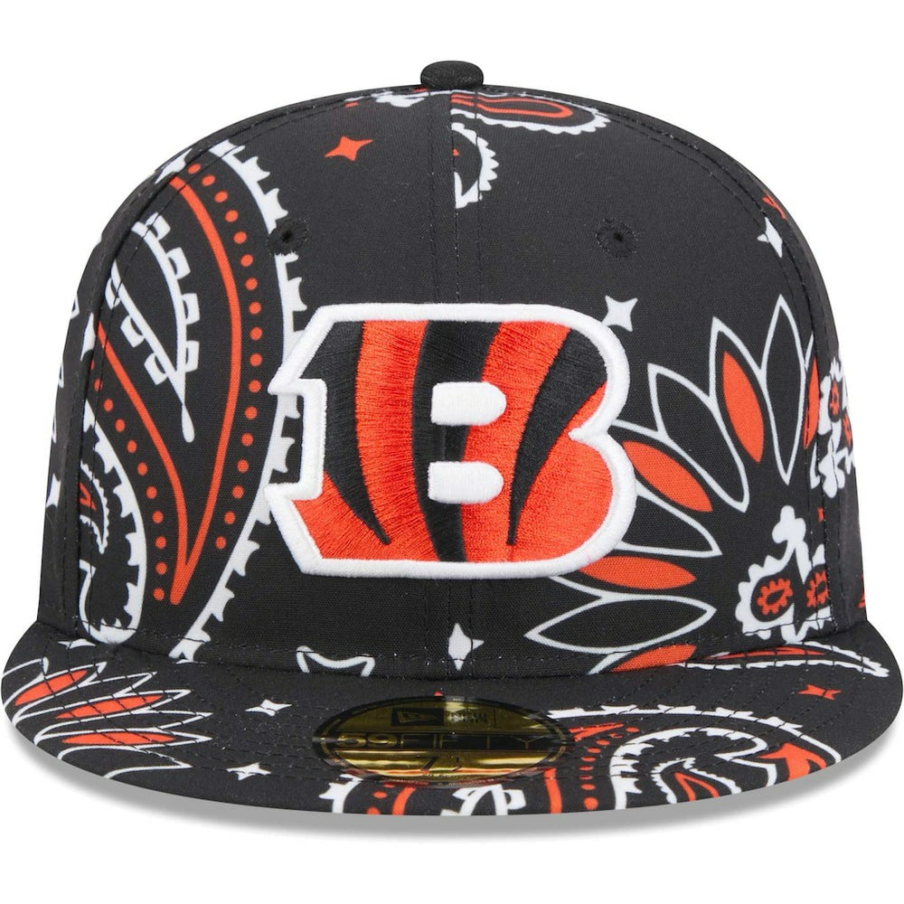 Cincinnati Bengals New Era Paisley 59FIFTY Fitted Hat - Black online