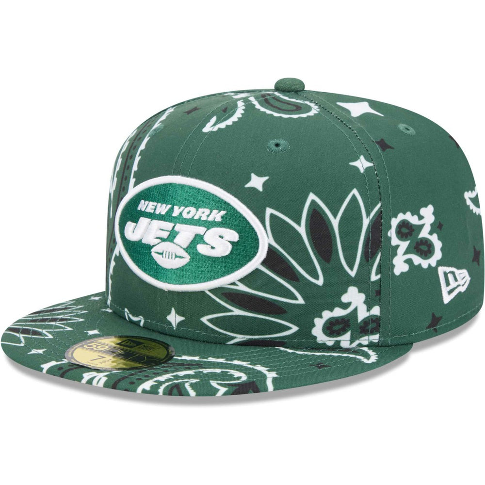 New York Jets New Era Paisley 59FIFTY Fitted Hat - Green outlet