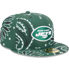 New York Jets New Era Paisley 59FIFTY Fitted Hat - Green outlet