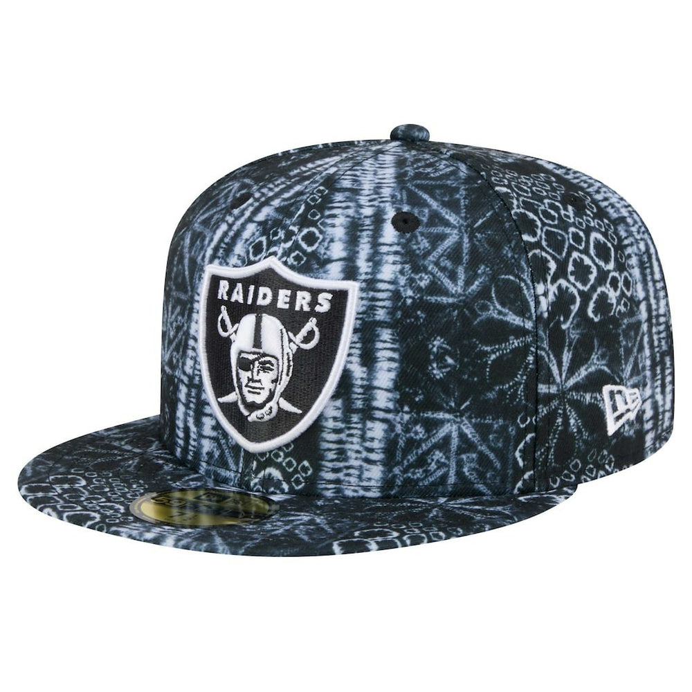 Las Vegas Raiders New Era Shibori 59FIFTY Fitted Hat - Black discount