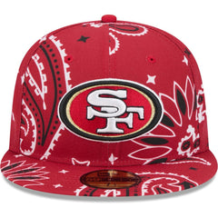 San Francisco 49ers New Era Paisley 59FIFTY Fitted Hat - Scarlet for sale