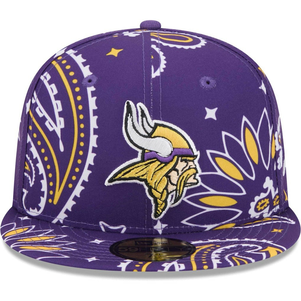 Minnesota Vikings New Era Paisley 59FIFTY Fitted Hat - Purple cheap