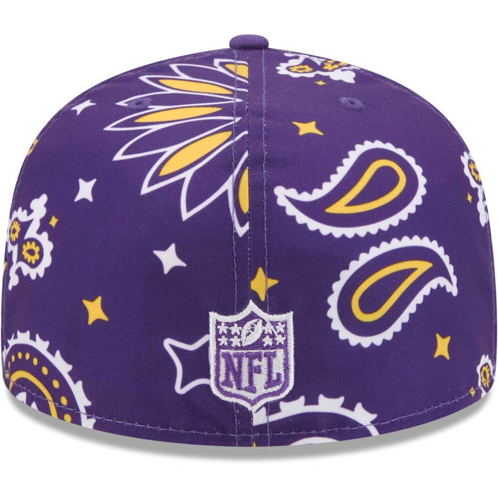 Minnesota Vikings New Era Paisley 59FIFTY Fitted Hat - Purple cheap