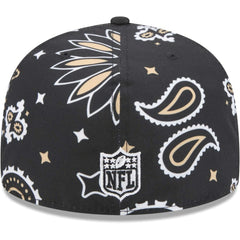 New Orleans Saints New Era Paisley 59FIFTY Fitted Hat - Black cheap