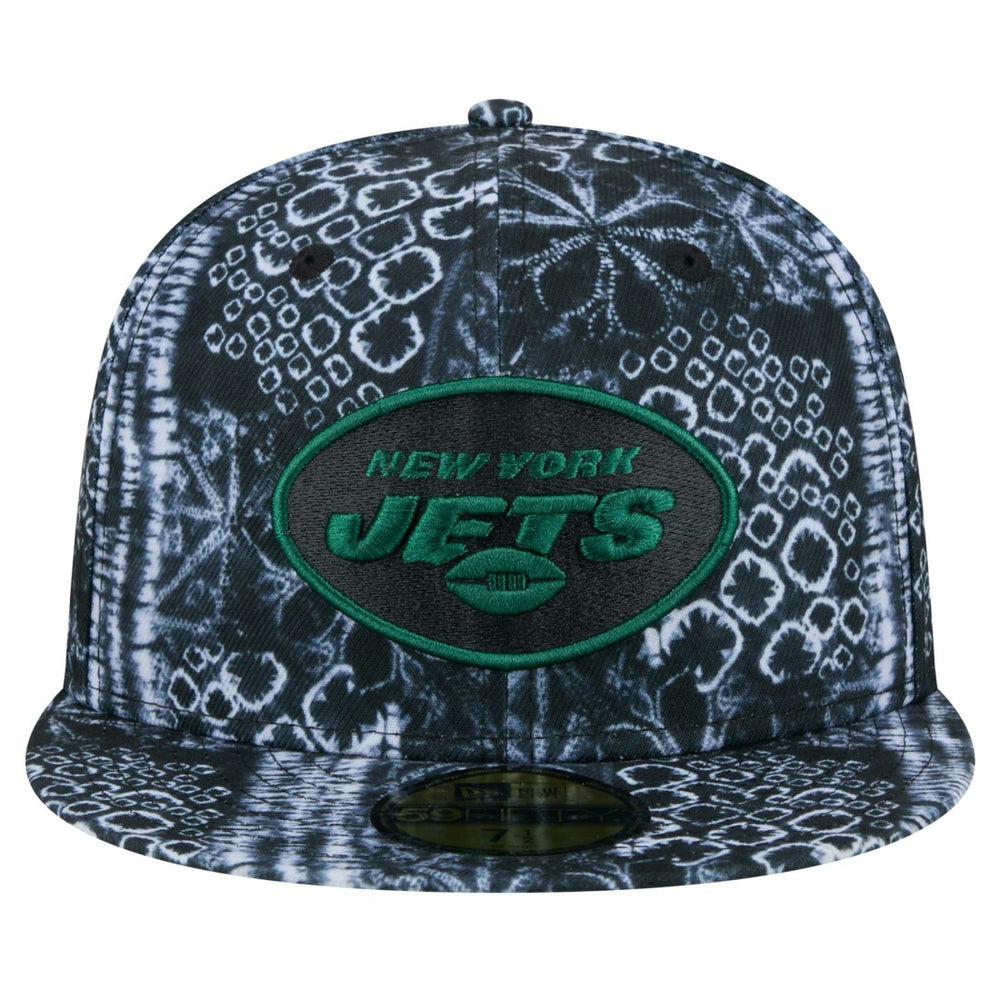 New York Jets New Era Shibori 59FIFTY Fitted Hat - Black on sale