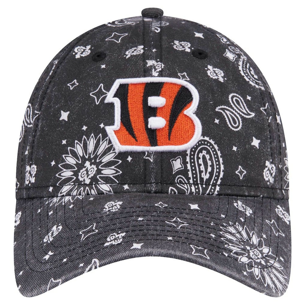 Cincinnati Bengals New Era Women's Paisley 9TWENTY Adjustable Hat - Black sale