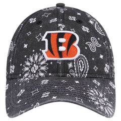 Cincinnati Bengals New Era Women's Paisley 9TWENTY Adjustable Hat - Black sale