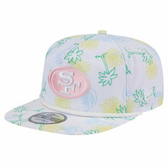 San Francisco 49ers New Era Vacay Golfer Snapback Hat - White discount