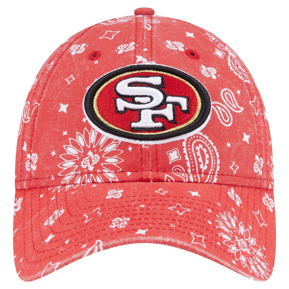 San Francisco 49ers New Era Women's Paisley 9TWENTY Adjustable Hat - Scarlet for sale