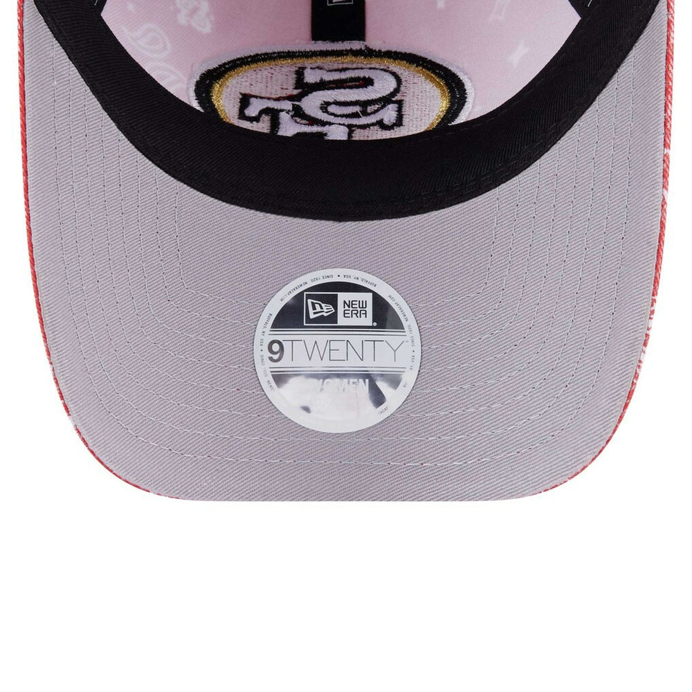 San Francisco 49ers New Era Women's Paisley 9TWENTY Adjustable Hat - Scarlet for sale