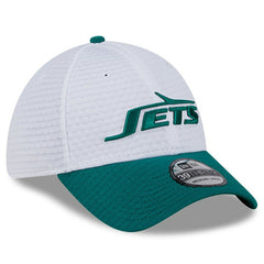 New York Jets New Era 2024 NFL Training Camp 39THIRTY Flex Hat - White/Green for sale