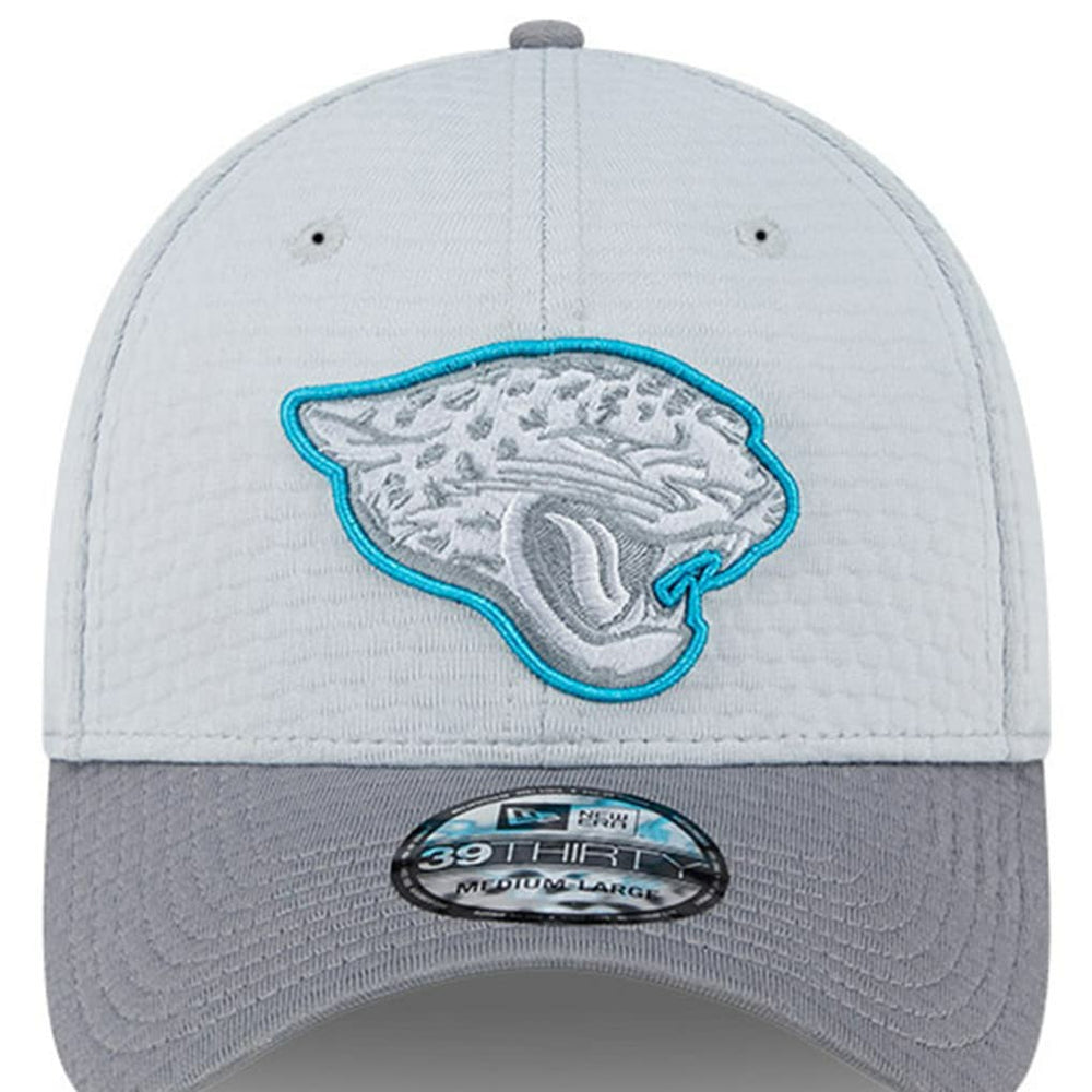 Jacksonville Jaguars New Era 2024 NFL Training Camp 39THIRTY Flex Hat - Gray for sale