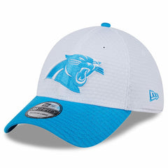 Carolina Panthers New Era 2024 NFL Training Camp 39THIRTY Flex Hat - White/Blue cheap