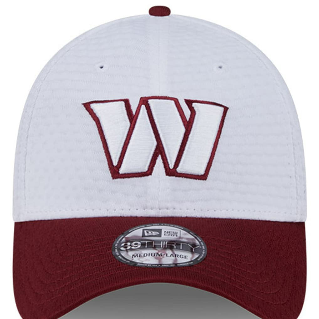 Washington Commanders New Era 2024 NFL Training Camp 39THIRTY Flex Hat - White/Burgundy online