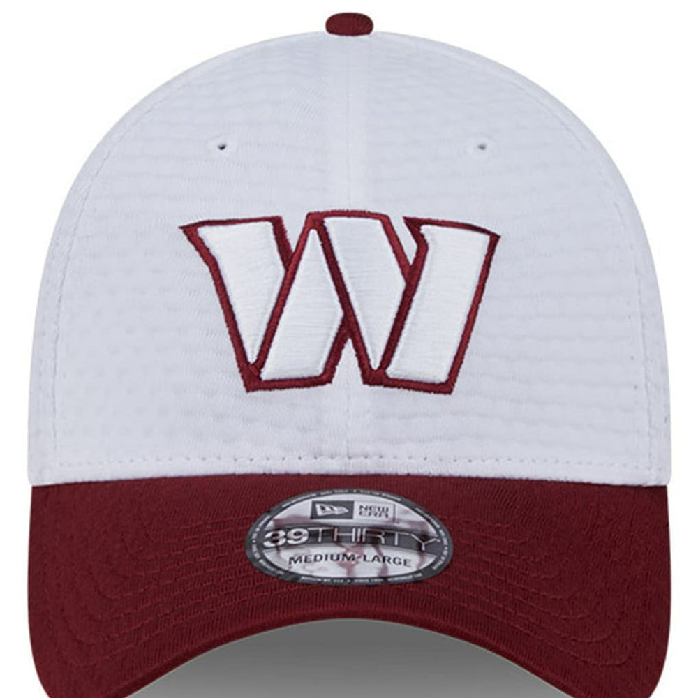 Washington Commanders New Era 2024 NFL Training Camp 39THIRTY Flex Hat - White/Burgundy online
