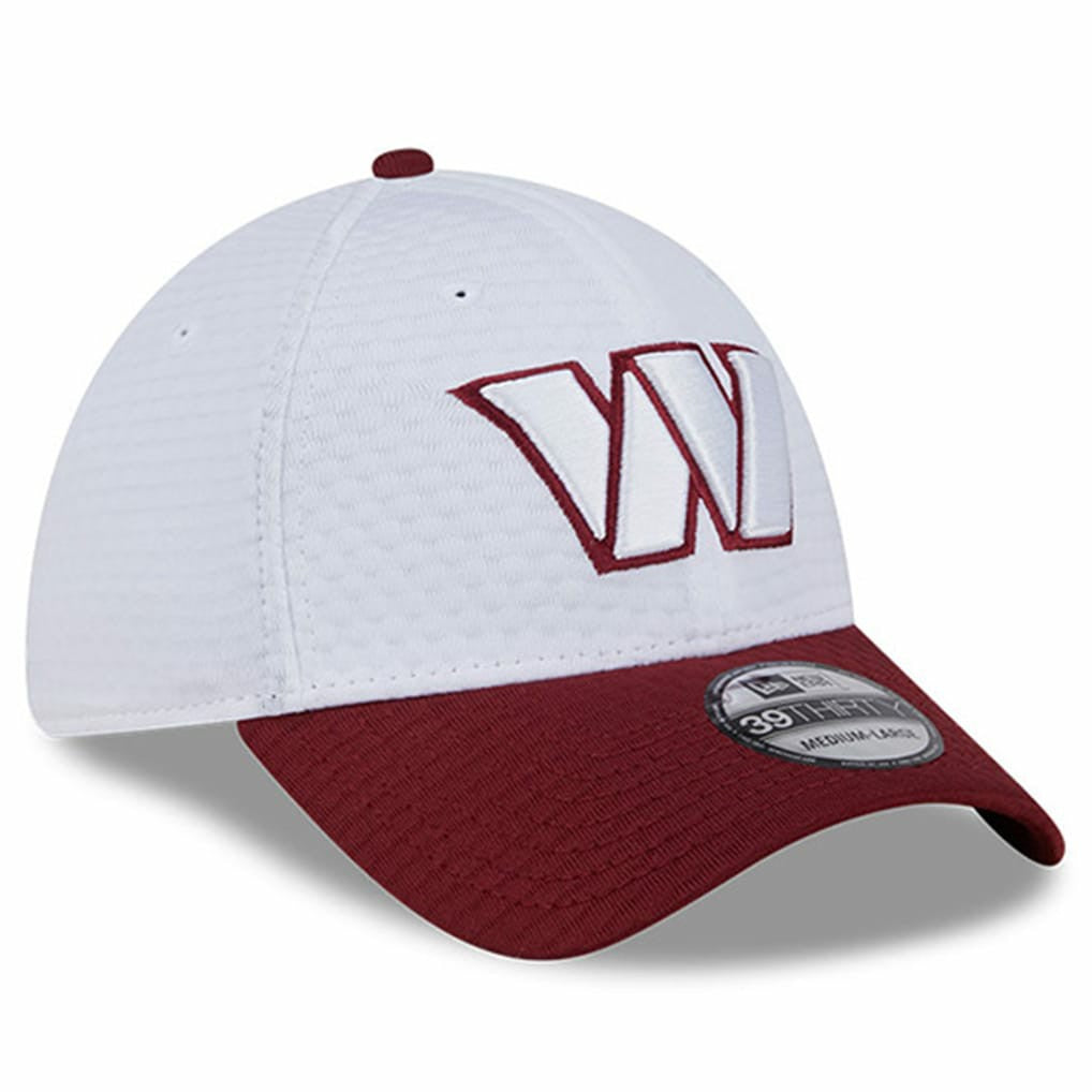 Washington Commanders New Era 2024 NFL Training Camp 39THIRTY Flex Hat - White/Burgundy online