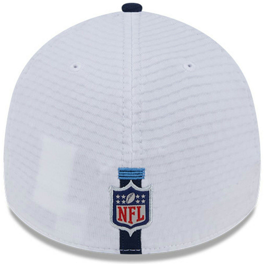 Tennessee Titans New Era 2024 NFL Training Camp 39THIRTY Flex Hat - White/Navy sale