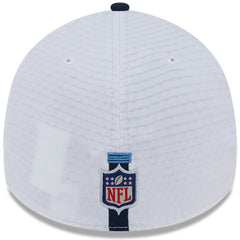 Tennessee Titans New Era 2024 NFL Training Camp 39THIRTY Flex Hat - White/Navy sale