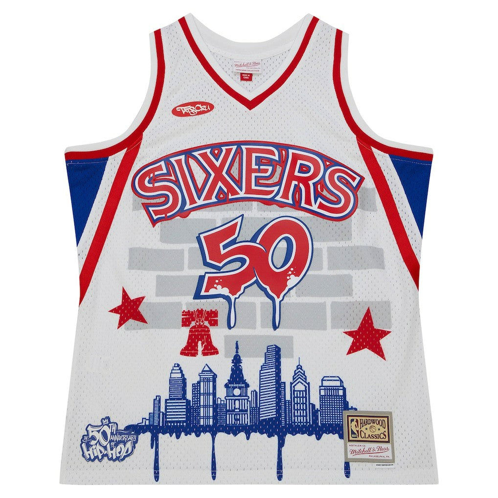 Philadelphia 76ers x Tats Cru Hardwood Classics Fashion Jersey sale - White shop