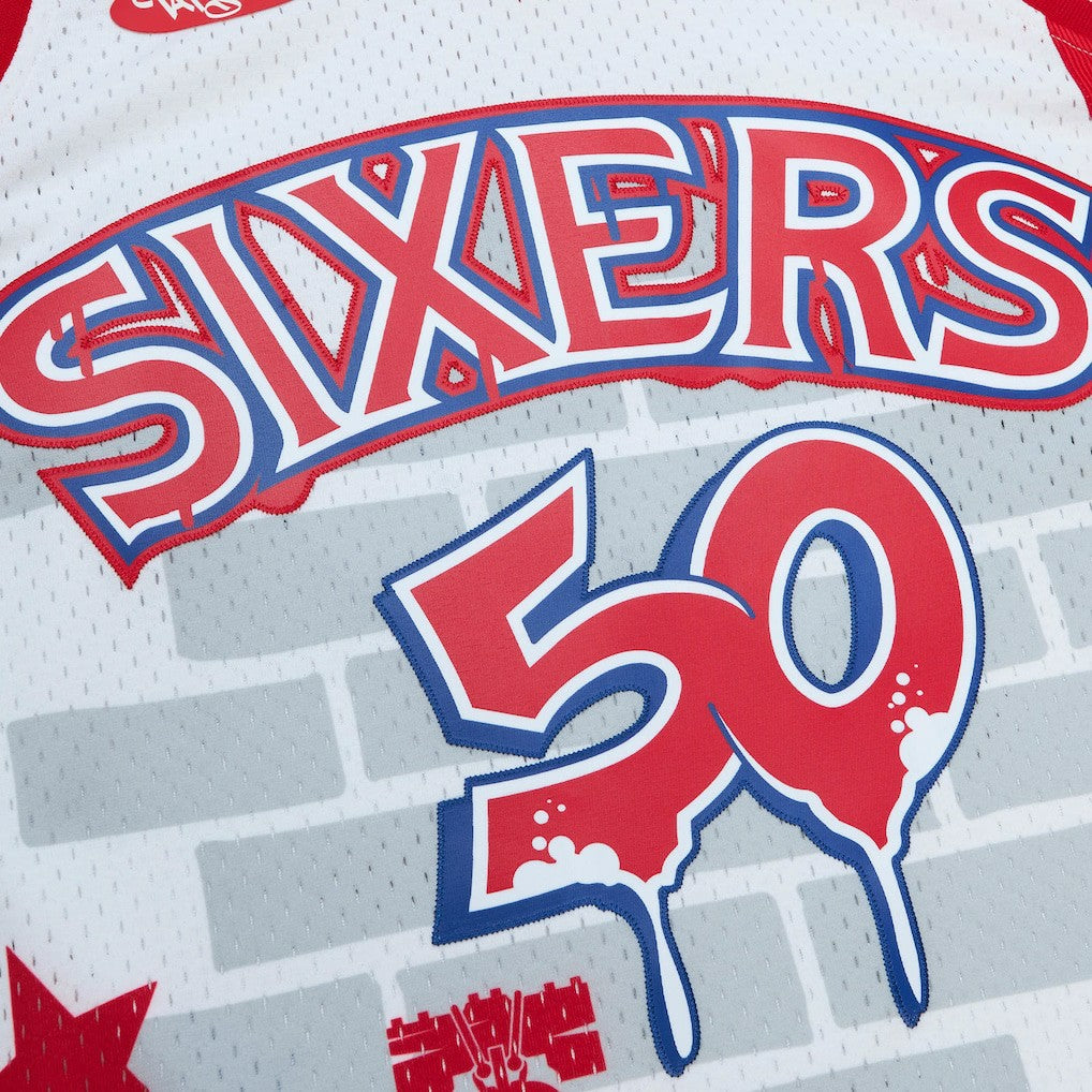 Philadelphia 76ers x Tats Cru Hardwood Classics Fashion Jersey sale - White shop