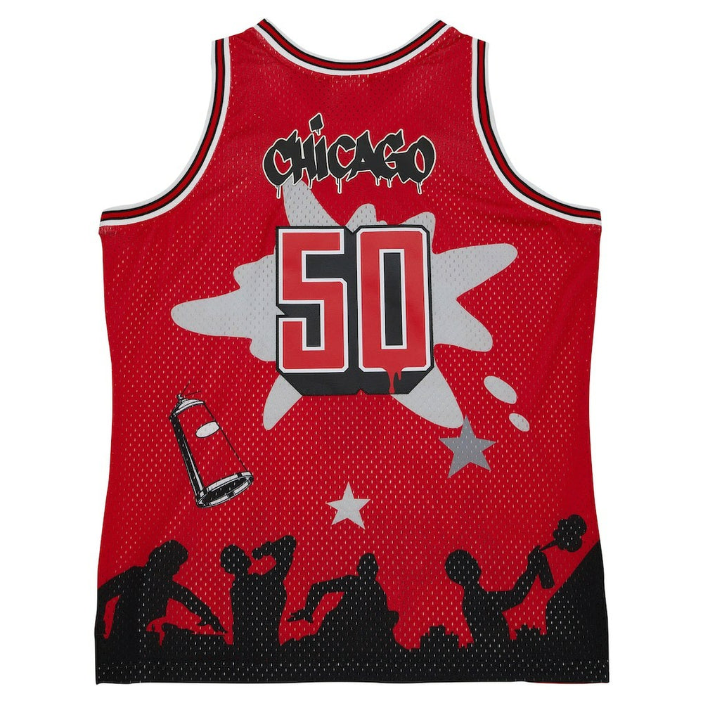 Chicago Bulls x Tats Cru Hardwood Classics Fashion Jersey sale - Red on sale