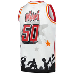 Miami Heat x Tats Cru Hardwood Classics Fashion Jersey - White shop
