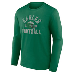 Philadelphia Eagles Gridiron Classics Retro Block Long Sleeve T-Shirt - Kelly Green online