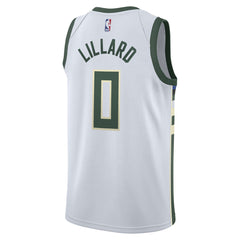 Damian Lillard Milwaukee Bucks Unisex Swingman Player Jersey - Association Edition - White shop