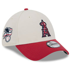 Los Angeles Angels 2024 Fourth of July 39THIRTY Flex Hat Khaki/Red