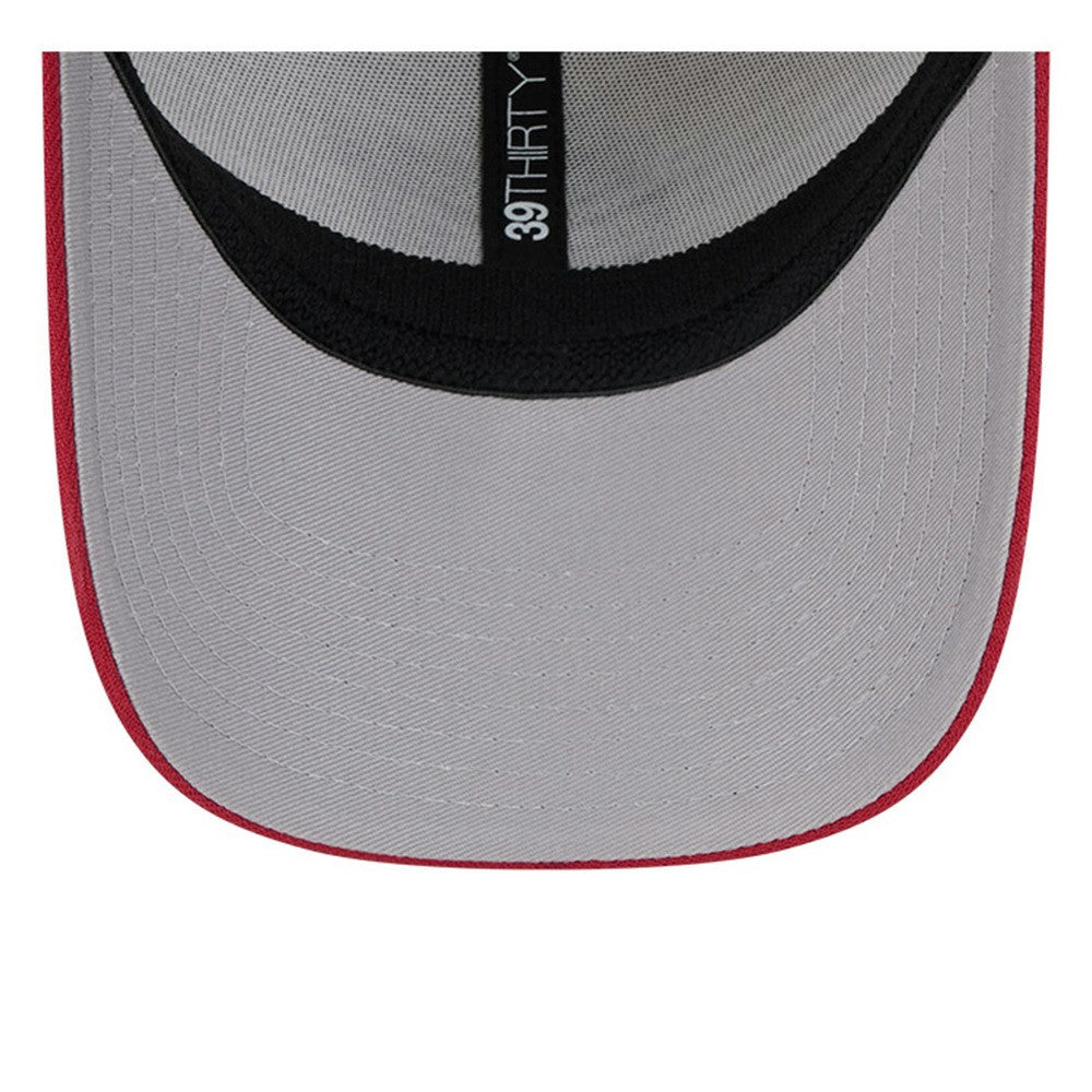 Miami Marlins 2024 Fourth of July 39THIRTY Flex Hat Khaki/Red
