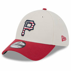 Pittsburgh Pirates 2024 Fourth of July 39THIRTY Flex Hat Khaki/Red