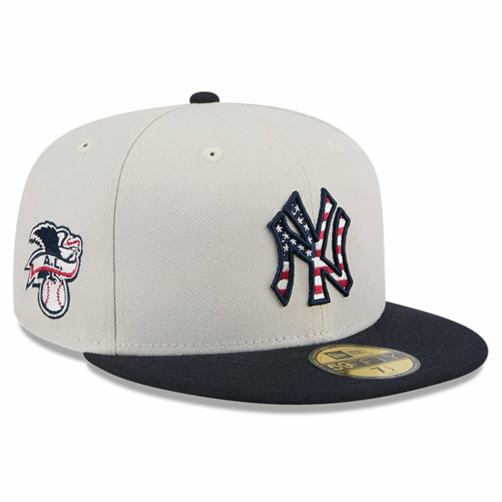 New York Yankees 2024 Fourth of July 59FIFTY Fitted Hat Khaki/Black