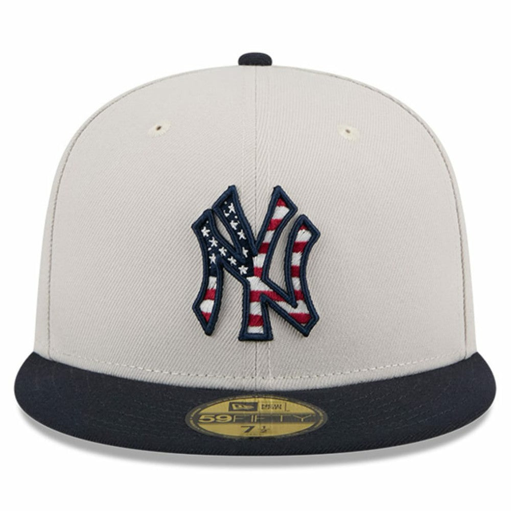 New York Yankees 2024 Fourth of July 59FIFTY Fitted Hat Khaki/Black
