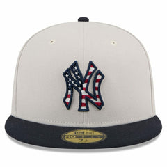 New York Yankees 2024 Fourth of July 59FIFTY Fitted Hat Khaki/Black