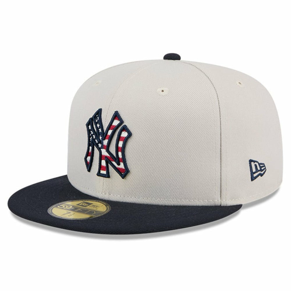 New York Yankees 2024 Fourth of July 59FIFTY Fitted Hat Khaki/Black