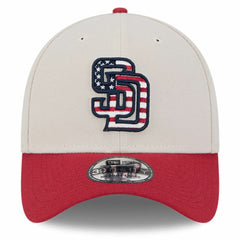 San Diego Padres 2024 Fourth of July 39THIRTY Flex Hat Khaki/Red