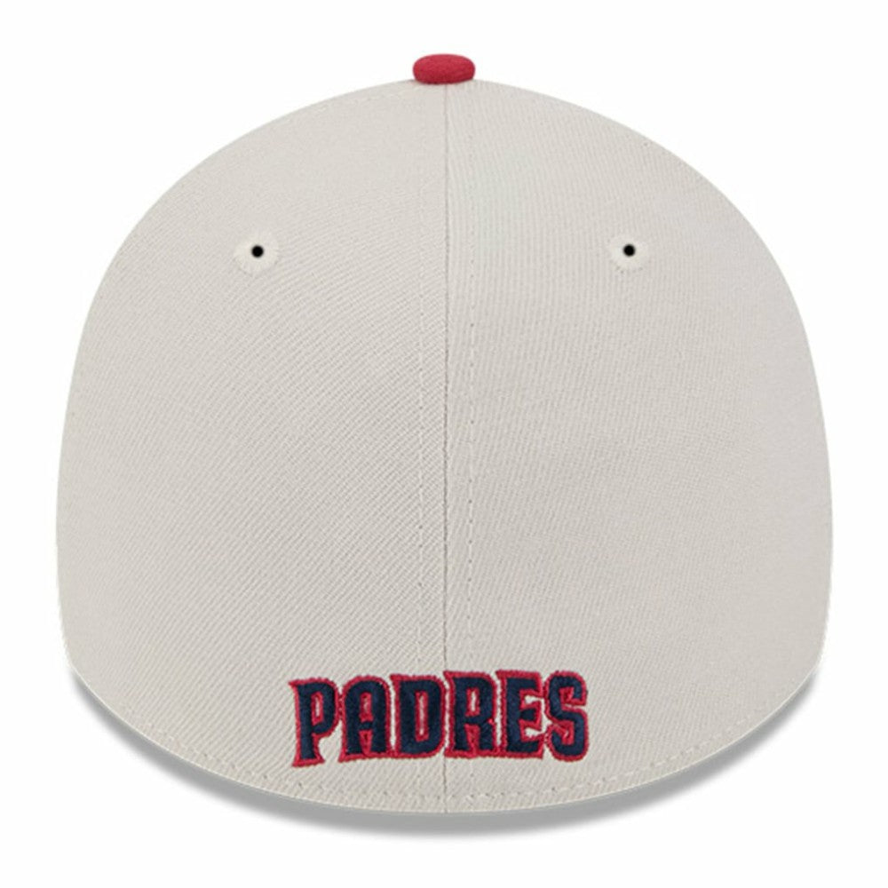 San Diego Padres 2024 Fourth of July 39THIRTY Flex Hat Khaki/Red