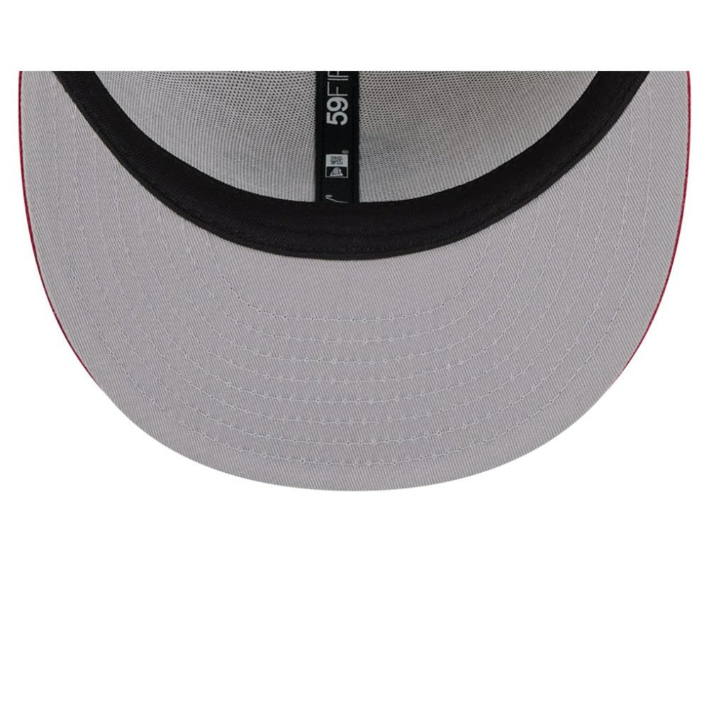Athletics 2024 Fourth of July 59FIFTY Fitted Hat Khaki/Red