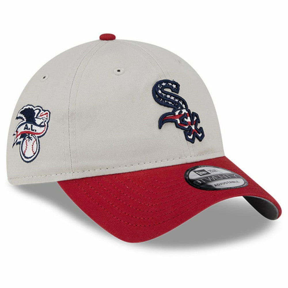 Chicago White Sox 2024 Fourth of July 9TWENTY Adjustable Hat Khaki/Red