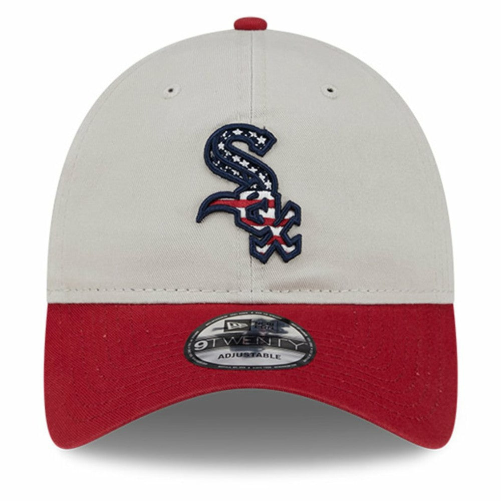 Chicago White Sox 2024 Fourth of July 9TWENTY Adjustable Hat Khaki/Red